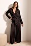 Brown Premium Satin Boxed Woven Pajama Set Thmaw27Pt00137