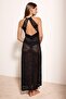 Black Premium Lace Knitted Nightgown Thmaw27Gc00021 - 4