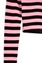 Mürdüm-Pembe Çizgili Fitted/Vücuda Oturan Uzun Kol Crop Örme T-Shirt TWOAW27TS00040 - 6