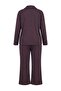 Brown Polka Dot Patterned Shirt Knitted Large Size Pajamas Set Tbbaw27Ai00044 - 3