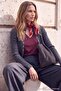 Wardrobe Essentials Antrasit Vücudu Saran Dik Yaka Triko Hırka TWOAW27HI00088 - 2