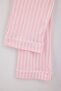 Pink Striped Rabbit Printed Shirt Collar Knitted Large Size Pajama Set Tbbaw25Ai00052 - 3