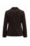Koyu Kahverengi Kadife Blazer Ceket TWOAW27BC00055 - 3