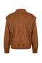 Camel Oversize Suede Bomber Coat Twoaw27Mo00131 - 3