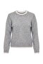 Wardrobe Essentials Gri Yumuşak Dokulu Renk Bloklu Bisiklet Yaka Triko Kazak TWOAW27KZ00188 - 4