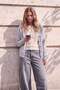 Wardrobe Essentials Gri Yumuşak Dokulu V Yaka Oversize Triko Hırka TWOAW27HI00100 - 2