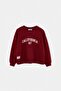 Burgundy Boys' Plain Knitted Oversize Sweatshirt Tkdaw27Sw00005 Knitted Sweatshirt Tkdaw27Sw00005 - 3