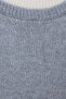 Wardrobe Essentials Mavi Yumuşak Dokulu Renk Bloklu Bisiklet Yaka Triko Kazak TWOAW27KZ00188 - 7