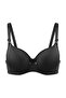 Black-Multicolor 4-Piece Micro Leopard-Plain Covered T-Shirt Bra Bra Thmaw27Su00018 - 18