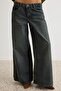 Koyu Mavi Vintage Yıkama Düşük Bel Ekstra Wide Leg Jeans TWOAW27JE00136 - 3