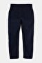 Lacivert Kadife 100% Pamuk Straight Fit Boru Paça Normal Bel Kışlık Pantolon TMNAW27PL00014 - 7