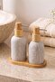 3 Piece Wooden Soap Dish Set with Plate Tdraw27Sbn00001 - 2