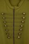 Khaki Button Closure Judge Collar Oversized Knitted Jacket Tbbaw27Ag00048 - 8