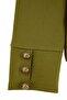 Khaki Button Closure Judge Collar Oversized Knitted Jacket Tbbaw27Ag00048 - 10