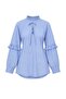 Blue Striped Oversize Shirt Tunic Tctaw27Tg00021