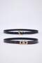 Black-Brown Double Pack Women's Belt Twoaw25Ke00000 - 4