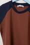 Kahverengi-Sarı-Mavi Renk Erkek Çocuk Bloklu 3'lü Örme T-Shirt TKDAW26TS00002 - 7