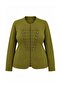 Khaki Button Closure Judge Collar Oversized Knitted Jacket Tbbaw27Ag00048 - 7