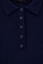 Wardrobe Essentials Lacivert Premium İplik/Özel İplik Triko Büyük Beden Kazak TBBAW27AN00070 - 2