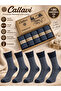 Lambswool Thermal Jacquard Wool Men's Socket Boxed 5 Pairs - 2