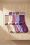 Girl's 5-pack school socks, assorted colors