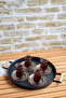 2-Piece Wooden Handle 37 cm Black and 30 cm Black Tray Tea Coffee Presentation Tray - 3