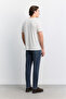 Men's Ecru Crew Neck Soft Touch Basic Regular Fit T-Shirt A62Y1037 - 4