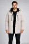 Men's Stone Fleece Fur Water and Windproof Hooded Winter Coat & Coat & Parka - 2