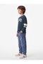 Cotton Long Sleeve Crew Neck Printed T-Shirt - 3