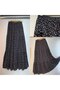 Crispy Floral Black Viscose Skirt - 2