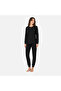 Women's Cotton Collared Buttoned Pocketed Gift Bundle and Dowry Set Black Color Pajama Set Al507 V1 - 2
