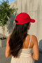 Red Flat Baseball Cap with Velcro on the Back, Adjustable Unisex Cap – Casual Sports Basic Model Hat - 3