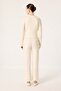 Gold Buttoned V-Neck Tricot Cardigan - 4