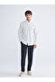 Southblue Blue Regular Fit Long Sleeve Striped Dobby Men's Shirt - 2