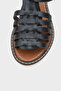 Daphne Round Toe Gladiator Strap Women's Leather Sandals