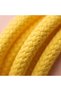 Braided Sports Rope Yellow Shoelaces 120 cm Thick Round Laces - 3