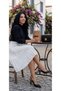 Women's 140K Black Matte Leather Very Comfortable Heeled Stiletto (Heel Height 8cm) - 3