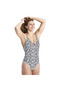 Swimsuit U Back Allover Kadın Siyah Yüzücü Mayosu 005174520