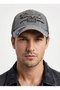 Unisex vintage washed denim hat - new york embroidered distressed cotton baseball cap - 6