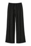 Women's tencel fabric high waist loose leg elastic waist loose pants - 3