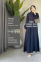 Shawl Collar Belted Long Dress - 3
