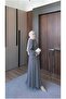 Shawl Collar Belted Long Dress - 6