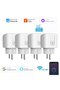 2PCS Smart EU Socket WiFi 20A EU Plug Outlet Remote Control Timer Power Monitor Support Voice Google