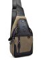 Coffee Canvas Shoulder Bag - Crossbody Bag with Magnetic Compartment and Strap - 3