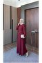 Shawl Collar Belted Long Dress - 5