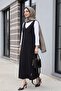 Long Gilet with Tie Shoulders -Black - 4