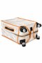 Transparent Pvc Luggage Protective Cover – Orange Piping, Velcro Suitcase Protection Cover - 6