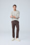 Men's Comfort Fit Premium Polyamide Fabric Jogger Brown Trousers - 252Dngr - 3