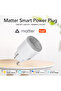 Matter Smart Power Plug Wifi 16A Power Meter Remote Control EU Outlet Works with Tuya Homekit Echo A - 2