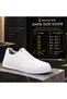 Kb-007 White Men's Shoes - Single-Strap Velcro Laceless Monochrome White Height-Increasing High-Sole Casual Sneaker - 8